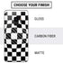 Black and White Zoomed Checkerboard Galaxy S9 Skin
